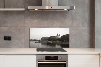 Painel de vidro Ponte do Rio Cracóvia