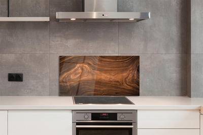 Painel de vidro Grãos e nós da madeira