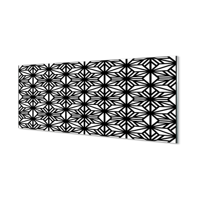 Painel de vidro Padrão geométrico floral