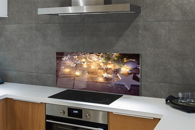 Painel de vidro Bolas, cones, placas, lâmpadas