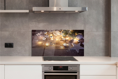 Painel de vidro Bolas, cones, placas, lâmpadas