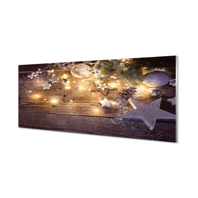 Painel de vidro Bolas, cones, placas, lâmpadas