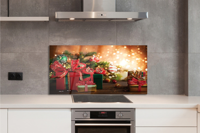 Painel de vidro Presentes enfeites luzes