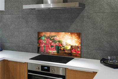 Painel de vidro Presentes enfeites luzes