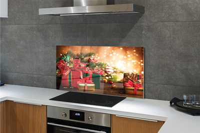 Painel de vidro Presentes enfeites luzes