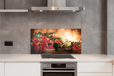 Painel de vidro Presentes enfeites luzes