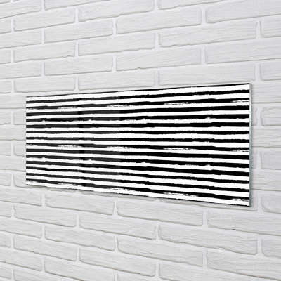Painel de vidro Listras irregulares de zebra