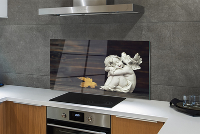 Painel de vidro Placa de folha de anjo adormecido