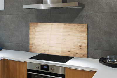 Painel de vidro Tábuas de madeira com nós