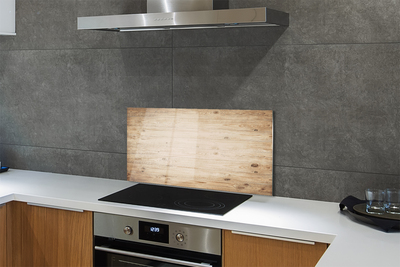 Painel de vidro Tábuas de madeira com nós