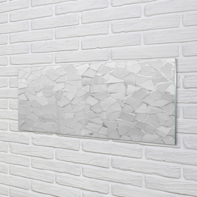 Painel de vidro Polígonos cinzas