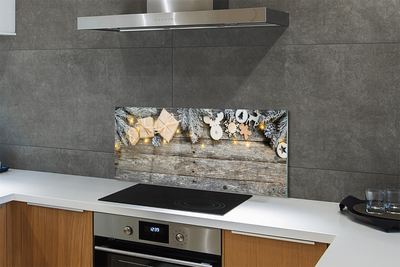 Painel de vidro Galhos, presentes, cones