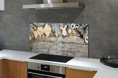 Painel de vidro Galhos, presentes, cones