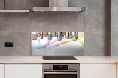 Painel de vidro Pincéis para pintura