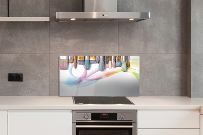 Painel de vidro Pincéis para pintura