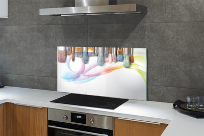 Painel de vidro Pincéis para pintura