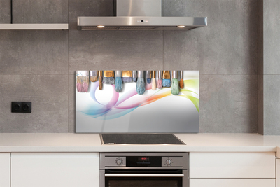 Painel de vidro Pincéis para pintura