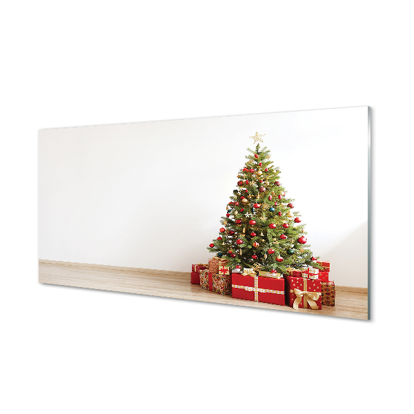 Painel de vidro Decorações para presentes de árvore de Natal