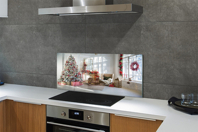 Painel de vidro Decorações para presentes de árvore de Natal