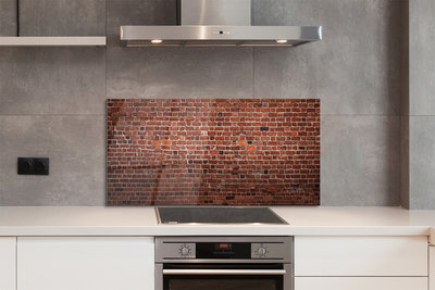 Painel de vidro Parede de tijolos vintage