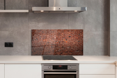 Painel de vidro Parede de tijolos vintage