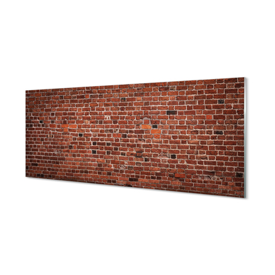 Painel de vidro Parede de tijolos vintage