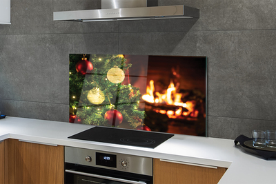 Painel de vidro Enfeites, galhos, lareira