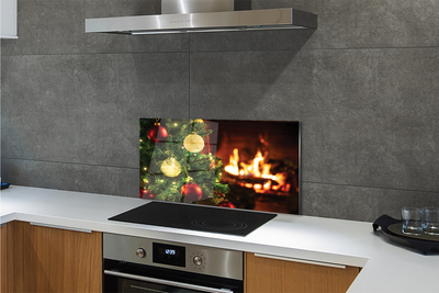 Painel de vidro Enfeites, galhos, lareira