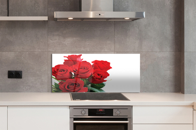 Painel de vidro Um buquê de rosas