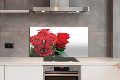 Painel de vidro Um buquê de rosas