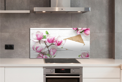 Painel de vidro Tábuas de magnólia