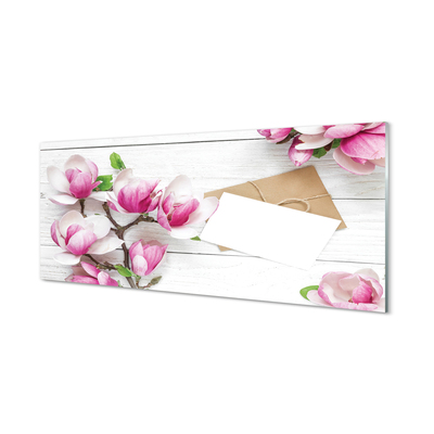 Painel de vidro Tábuas de magnólia