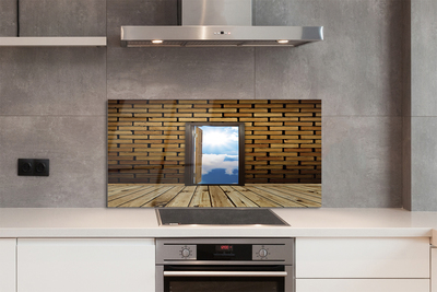 Painel de vidro Porta do céu 3D