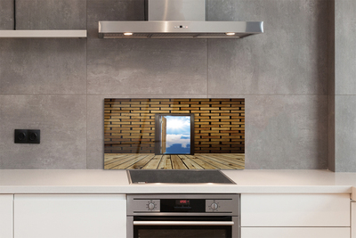 Painel de vidro Porta do céu 3D