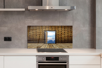 Painel de vidro Porta do céu 3D