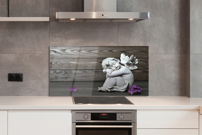 Painel de vidro Placas de flores de anjo adormecido