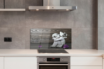 Painel de vidro Placas de flores de anjo adormecido