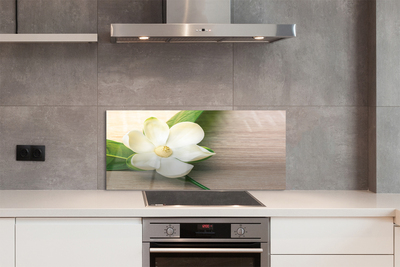 Painel de vidro Magnólia branca