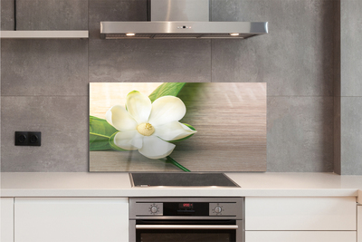 Painel de vidro Magnólia branca