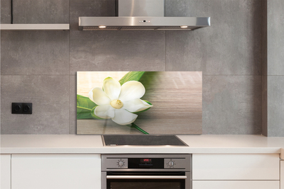 Painel de vidro Magnólia branca