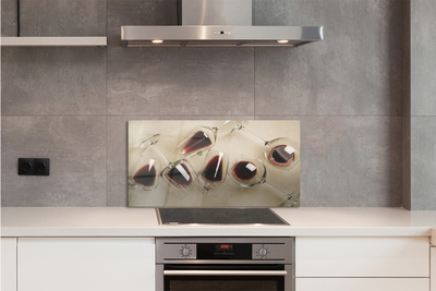 Painel de vidro Taças de vinho