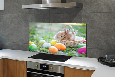 Painel de vidro Ovos de coelho