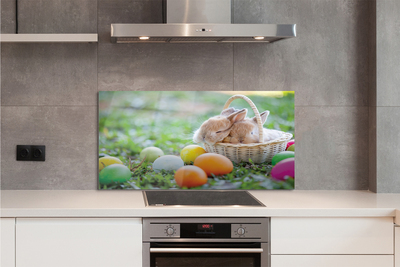 Painel de vidro Ovos de coelho