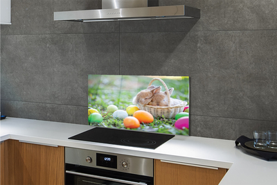 Painel de vidro Ovos de coelho