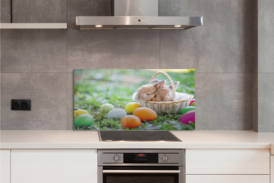 Painel de vidro Ovos de coelho