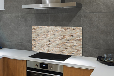 Painel de vidro Parede de tijolos vintage