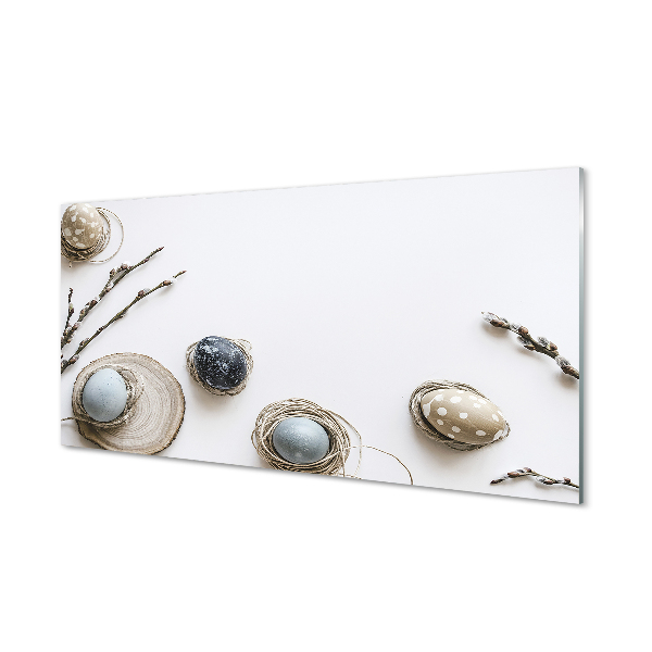 Painel de vidro Ovos amentilhos