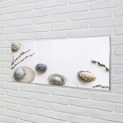 Painel de vidro Ovos amentilhos