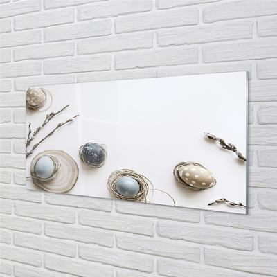 Painel de vidro Ovos amentilhos