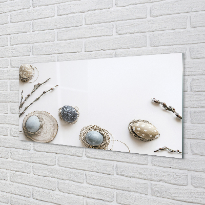 Painel de vidro Ovos amentilhos